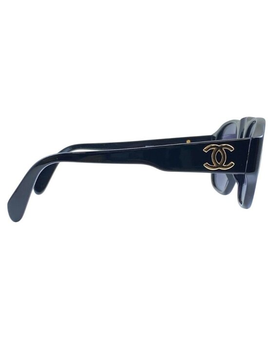 Chanel CC Logo Sunglasses Eyewear Acetate Black Feminine Mode display picture 3